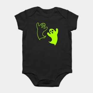 Ghostly Contrast (Green Version) Baby Bodysuit